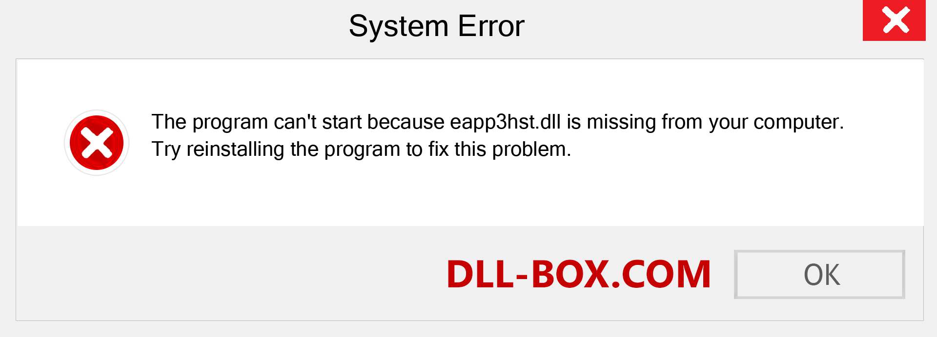  eapp3hst.dll file is missing?. Download for Windows 7, 8, 10 - Fix  eapp3hst dll Missing Error on Windows, photos, images
